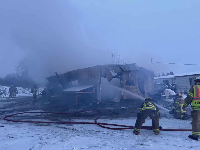 MULTIPLE AREA FIRE CREWS RESPOND TO BATTLE TOWN OF PINE RIVER STRUCTURE FIRE