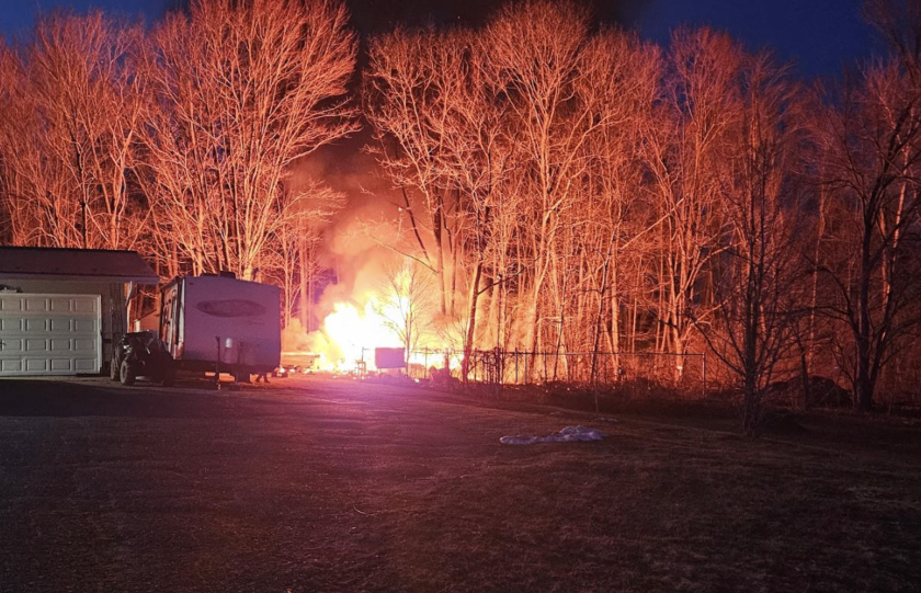 MAPLE SYRUP OPERATION BELIEVED CAUSE OF PINE RIVER SHED FIRE